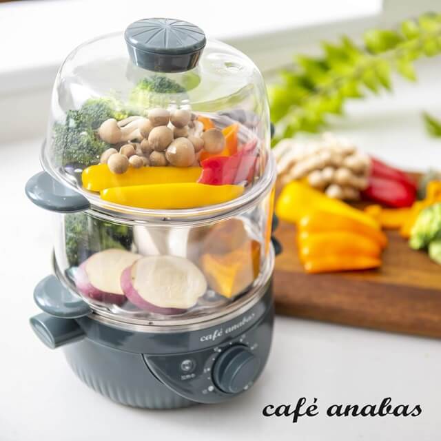 ANABAS スチームクッカー ゆで玉子名人 2段タイプのプロモーション画像1